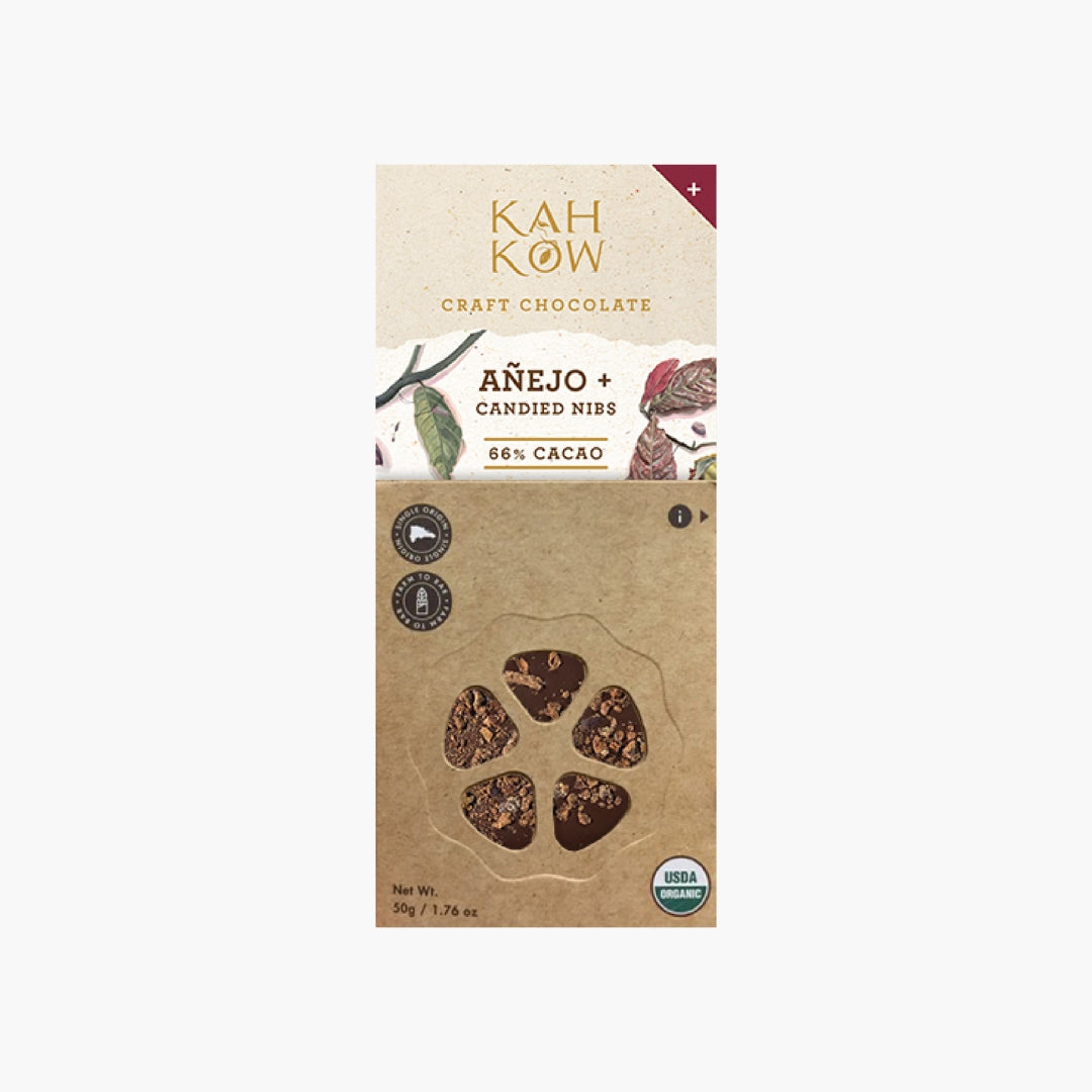 Añejo VSOD 66% Dark Chocolate with Candied Nibs — Kahkow Europa